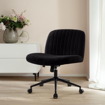IWMH Armless Wide Seat Office Chair for Home and Office