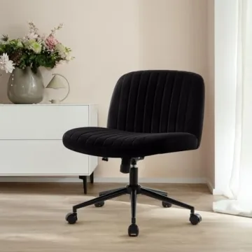 IWMH Armless Wide Seat Office Chair for Home and Office