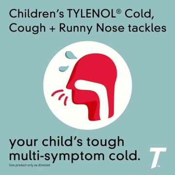 Children's TYLENOL Cold + Cough + Runny Nose Oral Suspension, Grape, 4 Fl. Oz
