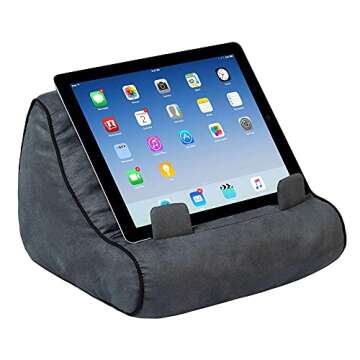 Gifts for Readers & Writers Book Couch iPad Stand | Cushioned Tablet Stand & Book Holder| Reading Pi...