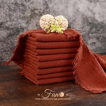 Handmade Cotton Napkins - 30 Pack Fringed Elegance