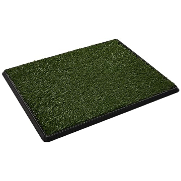 PETMAKER Reusable Artificial Grass Puppy Pee Pad with Tray