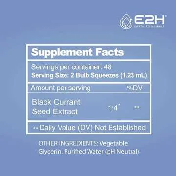 E2H Black Currant Extract for Immune Health and Eyes