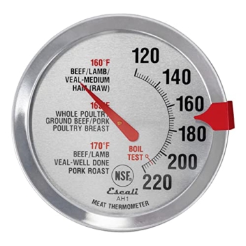 Escali AH1 Meat Thermometer - Extra Large Dial & NSF Cert.
