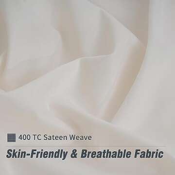 DOWNCOOL King Size 100% Cotton Luxury Bed Sheets Set