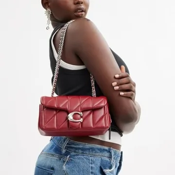 COACH Tabby Shoulder Bag 20 in Dark Ruby - Luxury Handbag