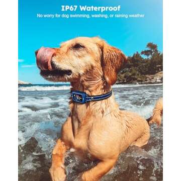 Bark Collar - Automatic Anti Barking Collar with 8 Sensitivity, Rechargeable Smart Bark Collar for Large Medium Small Dogs, Waterproof Bark Training Collar with Adjustable Beep Vibration Static Modes