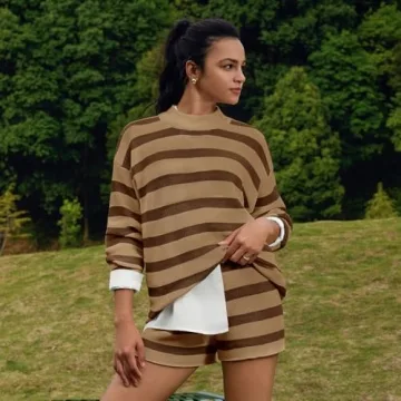 LAMISSCHE Womens Stylish Oversized Lounge Set - Cozy Comfort