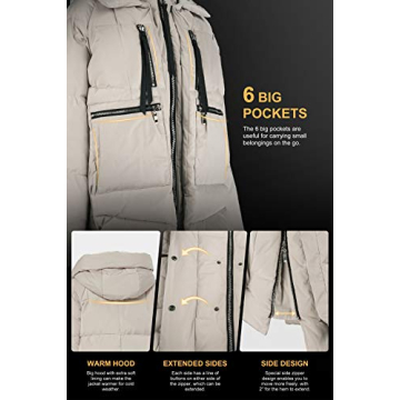 Orolay Women's Thickened Down Jacket Warm and Stylish