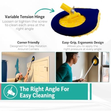CHOMP CleanWalls Extendable Wall Ceiling Cleaner Microfiber Pads