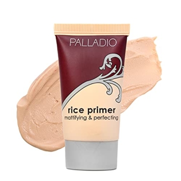 Palladio Rice Primer - Lightweight, Smooth Matte Finish, Oil Control, 0.71 Fl Oz