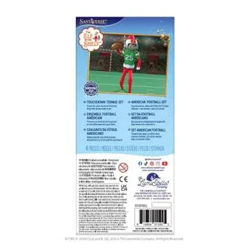 The Elf on the Shelf Claus Couture Touchdown Tidings Set - Help Your Scout Elf Find Their Inner Athlete-Includes Molded Muscle Shirt, elf-Sized Helmet and Mini Football!