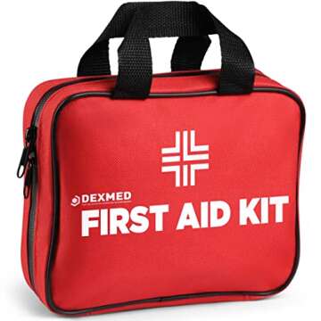 All-Purpose First Aid Medical Kit - 148 Pieces- Portable and Compact for Travel, Ideal for Home, Car...