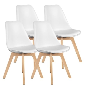 OLIXIS 4-Piece Mid-Century Modern Dining Chairs - Comfortable & Stylish