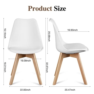 OLIXIS Modern Dining Chairs Set of 4 - Comfort & Style
