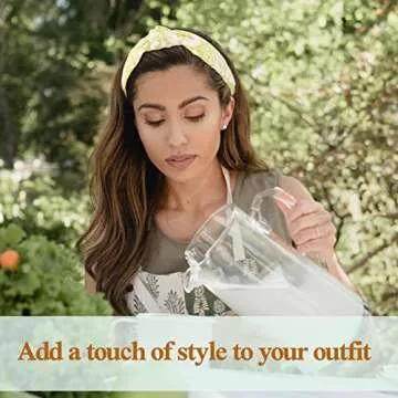 BEGOOD Headbands for Women Embroidery Knotted Headband Fashion Top Knot Hairbands Non Slip Wide Head Band Girls Gift Hair Accessories 2Pcs