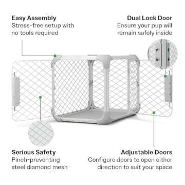 DIGGS Evolv Dog Crate - Stylish, Safe, & Modular Design for All Pets