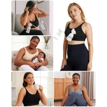 Adjustable Hands-Free Pumping Bra for Nursing
