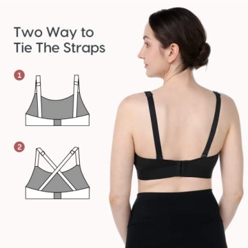 Adjustable Hands-Free Pumping Bra for Nursing
