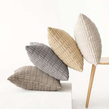 MIULEE Decorative Throw Pillow Covers - Cozy Home Styling