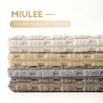 MIULEE Decorative Throw Pillow Covers - Cozy Home Styling