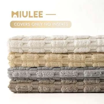 MIULEE Decorative Throw Pillow Covers - Cozy Home Styling