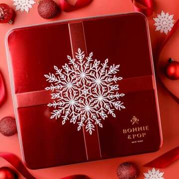 Bonnie and Pop's Holiday Tin with Assorted Christmas Treats