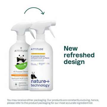 ATTITUDE All Purpose Cleaner, EWG Verified Multi-Surface Products, Vegan, Naturally Derived Multipur...