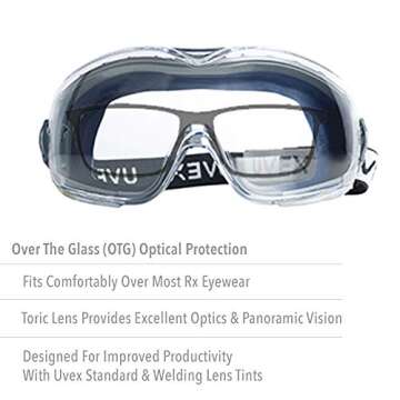 Uvex Stealth OTG Goggles with Anti-Fog/Scratch Coating