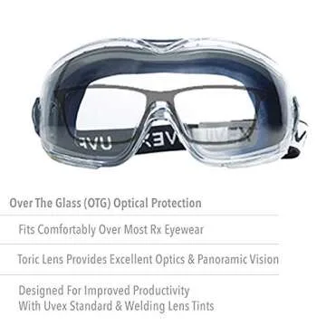 Uvex Stealth OTG Goggles with Anti-Fog/Scratch Coating
