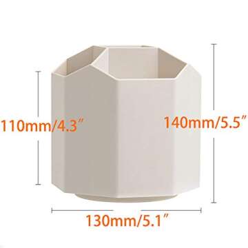 Desktop Organizer with Pencil Holders, Office Accessories Caddy, School Supplies Organizer for Pen, ...