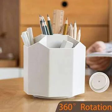 360 Degree Revolving Desk Organizer for Home and Office