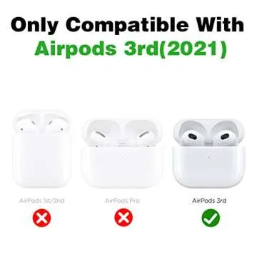 Mulafnxal 3D Bubble Gum AirPods 3 Case - Cute Silicone Design for Kids