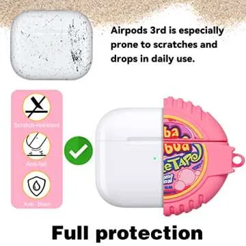 Cute Mulafnxal AirPods 3 Case - Fun Silicone Design