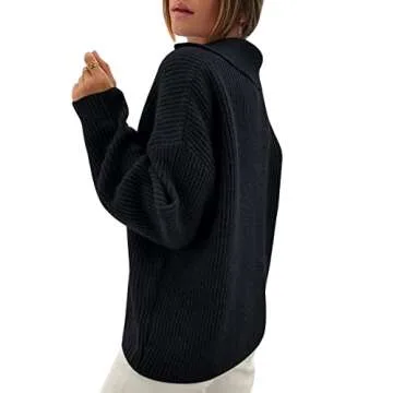 LILLUSORY V Neck Pullover Sweater for Stylish Women