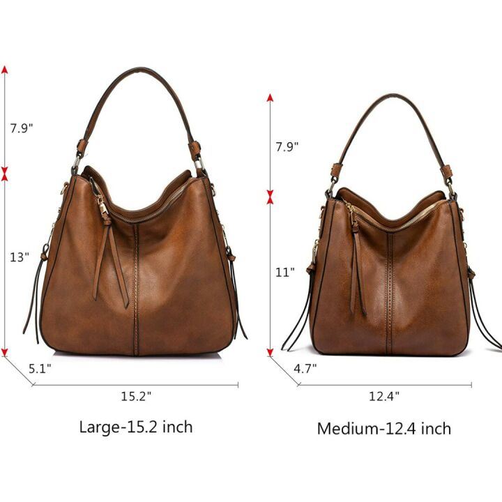 Large Designer Ladies Hobo Bag - Faux Leather