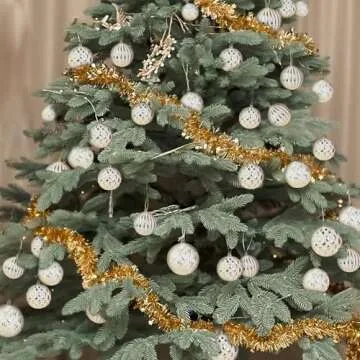 Mupera Vintage Christmas Balls, 9Pcs Set for Holiday Decor