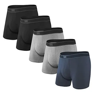 SAXX Underwear Co. Men's Daytripper Boxer Brief Fly 5 Pack - Comfort Redefined