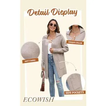 Stylish ECOWISH Women's Cardigan for Every Season