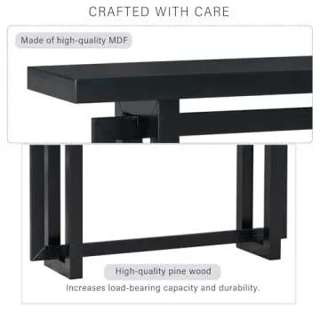 Merax 59.1" Console Table for Entryway & Living Room
