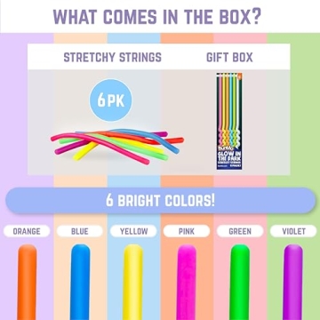 BUNMO Stretchy Strings - Sensory Toys that Glow for Kids