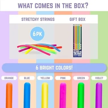 BUNMO Stretchy Strings - Sensory Toys that Glow for Kids