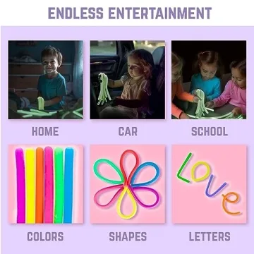 BUNMO Stretchy Strings - Sensory Toys that Glow for Kids