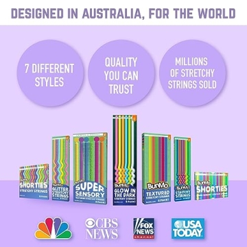 BUNMO Stretchy Strings - Sensory Toys that Glow for Kids