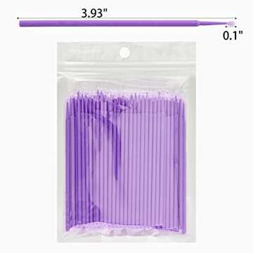 1000 Pcs Disposable Micro Applicators Brushes for Lash Extensions，Dental Applicators Brush Micro Swabs Applicators Micro Eyelash Applicator - 1.5mm