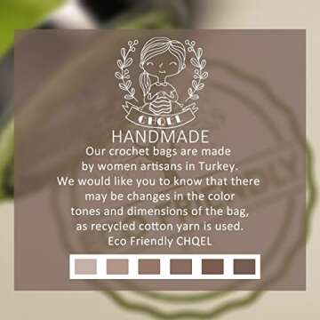 CHQEL Evening Clutch Bag for Women, Handmade Crochet Wedding Party Purse, Small Flap Formal Crossbod...