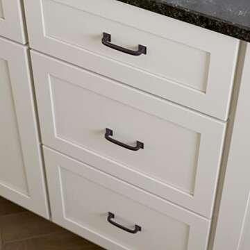 Franklin Brass Lombard (10-Pack) Cabinet Handles 3' Hole Center Deep Bronze Kitchen Drawer Pulls Dresser, Furniture Hardware P29521K-324-B1