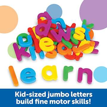 Learning Resources Jumbo Magnetic Lowercase Letters Set
