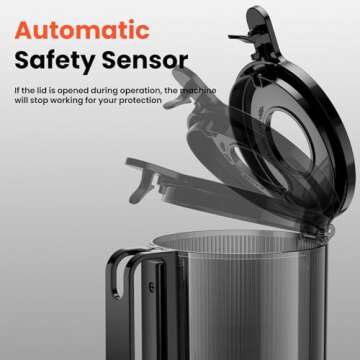 Cold Press Juicer, JoyBear Slow Masticating Machines with 5.3" Extra Large Feed Chute Fit Whole Fruits Vegetables Easy Clean Self Feeding Effortless for Batch Juicing, High Juice Yield, BPA Free 200W