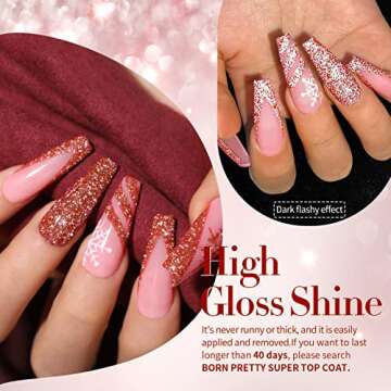 Born Pretty Reflective Glitter Gel Nail Polish Set of 6